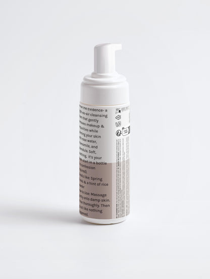 Rinse off the evidence! Cleansing Foam
