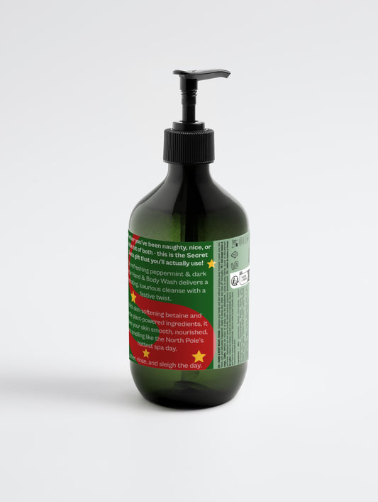 Santa’s Little Scrubber - Hand & Body Wash, Peppermint & Dark Cedar